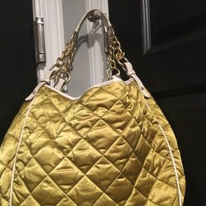 Brahmin Quilted Lime Green Handbag